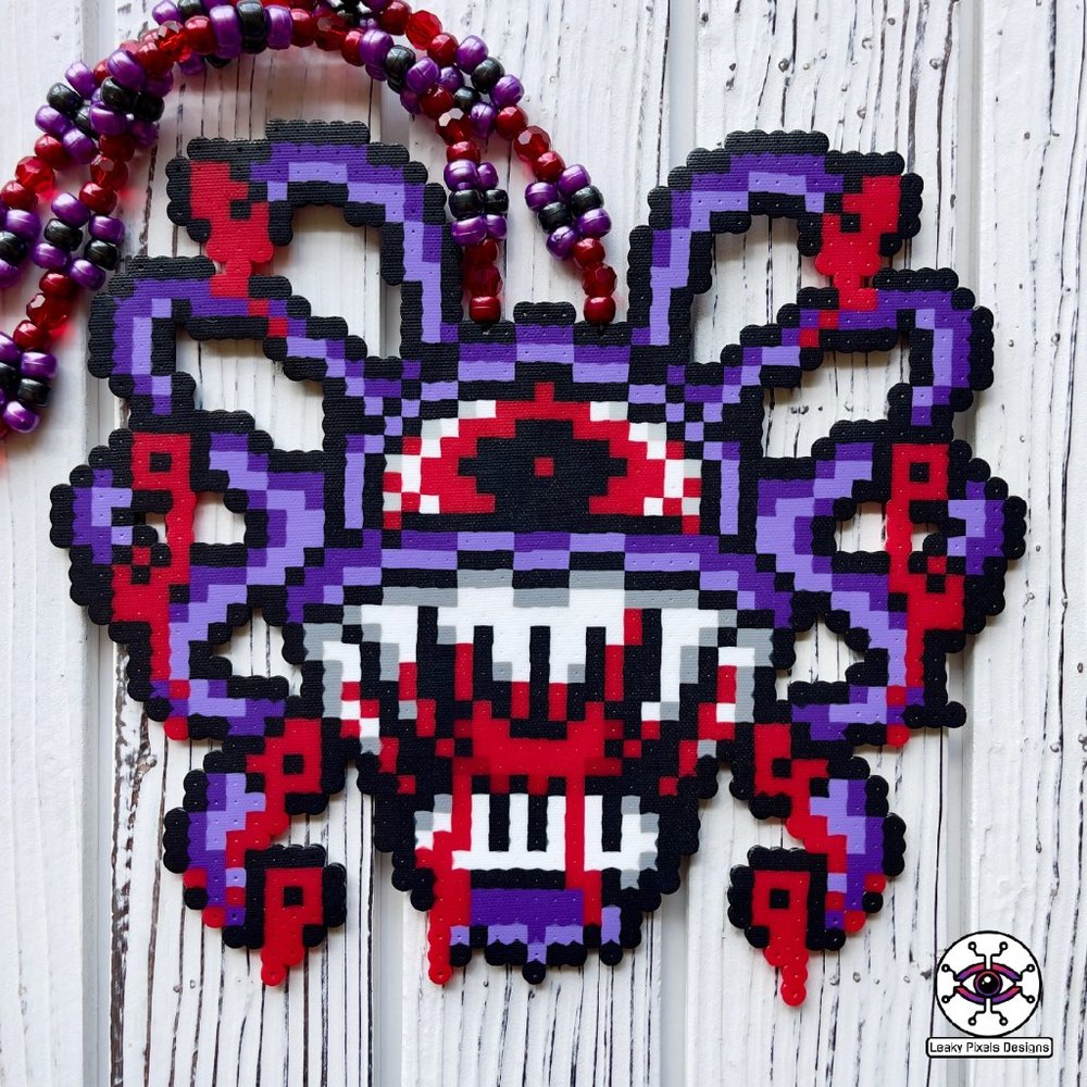 Blood Cyclops Perler Necklace